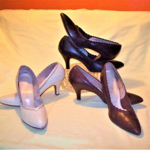 ~ SET of 3 Pairs VINTAGE ~ RED CROSS Heels ~